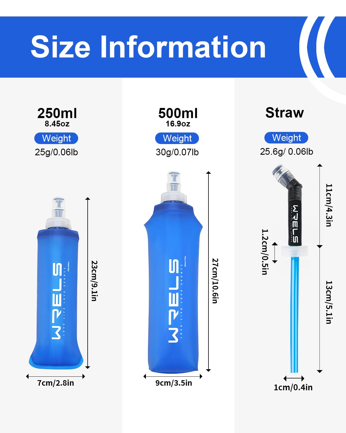 Lot De 2 Bouteilles D'eau De Course En TPU Souple Sans BPA Anti