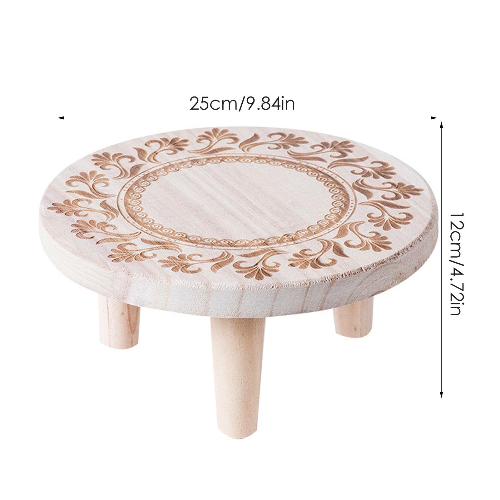 Blumenhocker Holzhocker Klein Echt Pflanzenhocker Teak Kleiner Deko Hocker Blumenhocker Massiv Aus Handarbeit