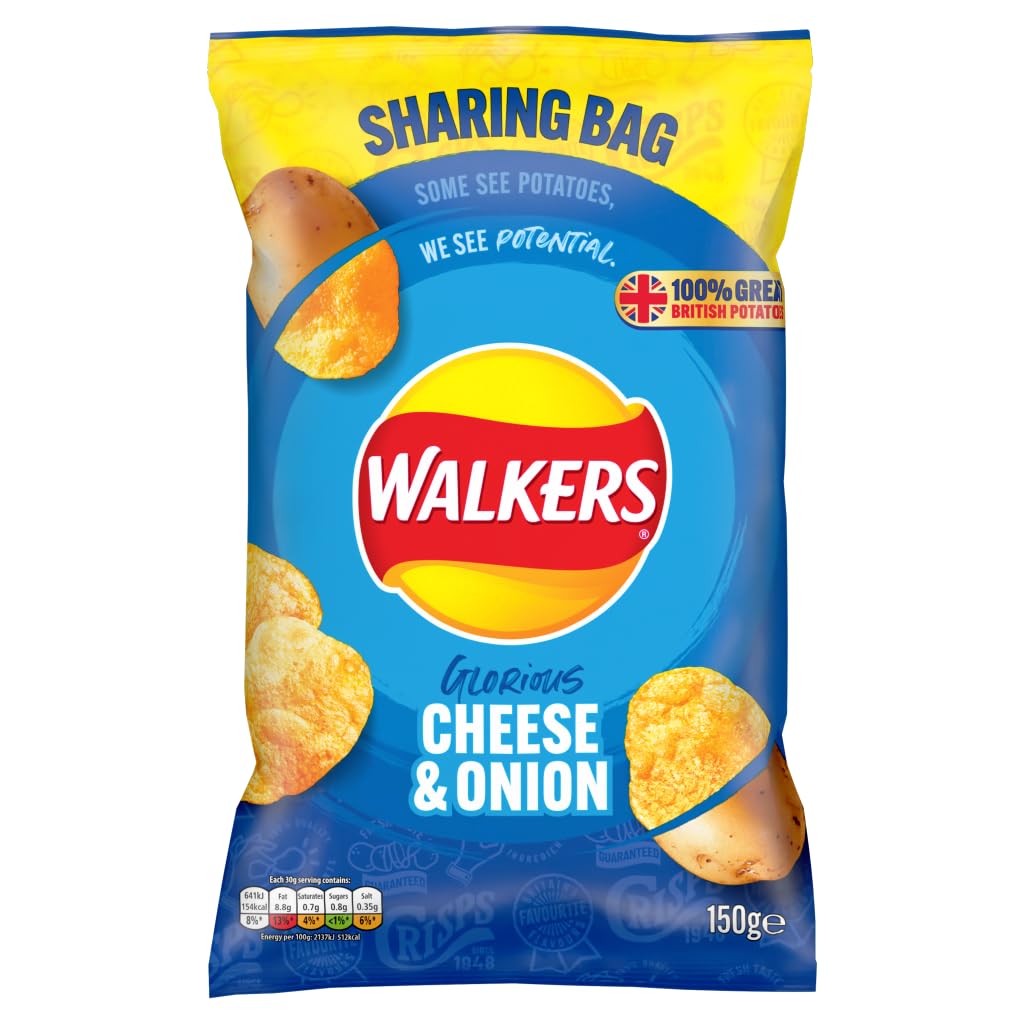 Cheese & Onion Sharing Crisps 150g