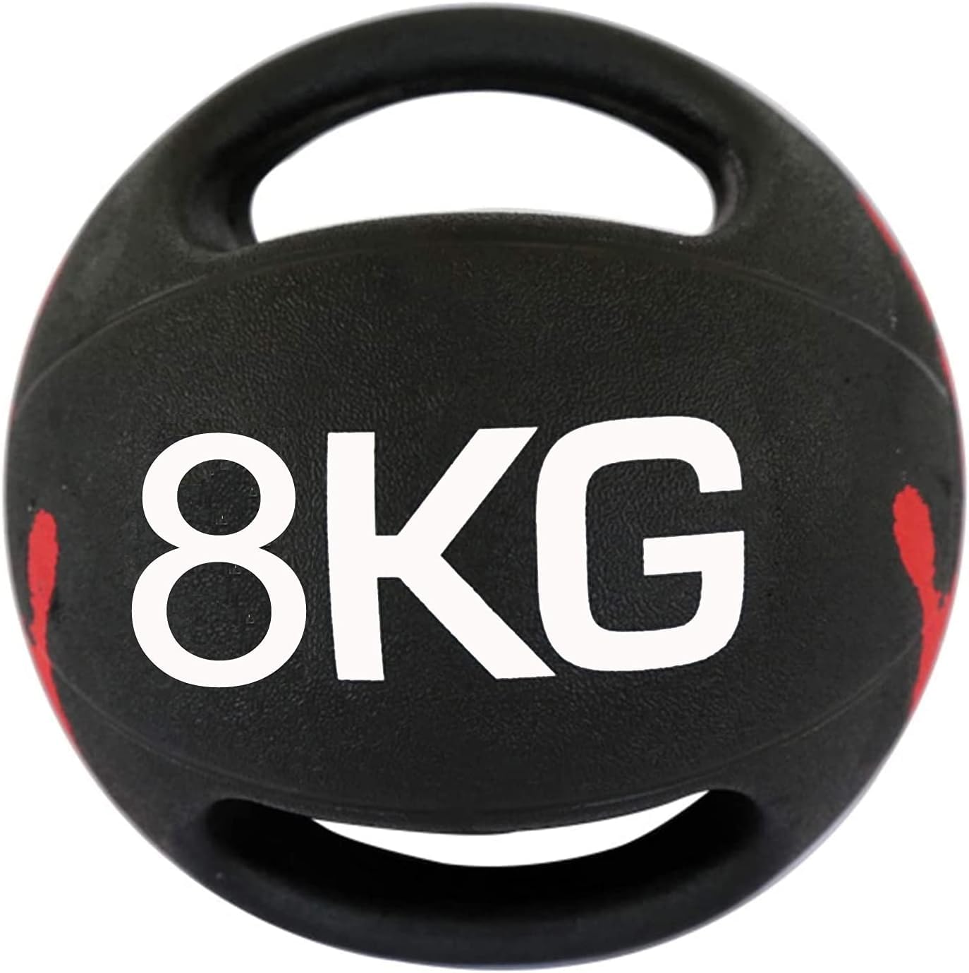 Palla Medicie Double Hadle Fitess Medicie Ball, Maschio Femmina Core Stregth Traiig Aerobics Rubber Ball, 3 kg / 4 kg / 5 kg / 6 kg / 7 kg / 8 kg / 9 kg / 10 kg, 8kg/17.6lbs