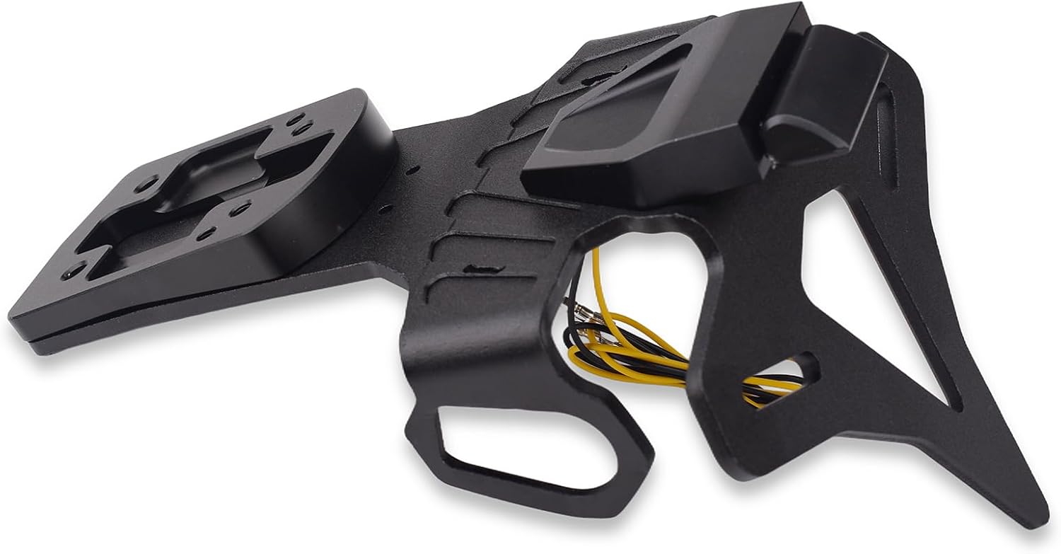 BYEMTTY フェンダーレスキット ブラック ナンバープレートホルダー