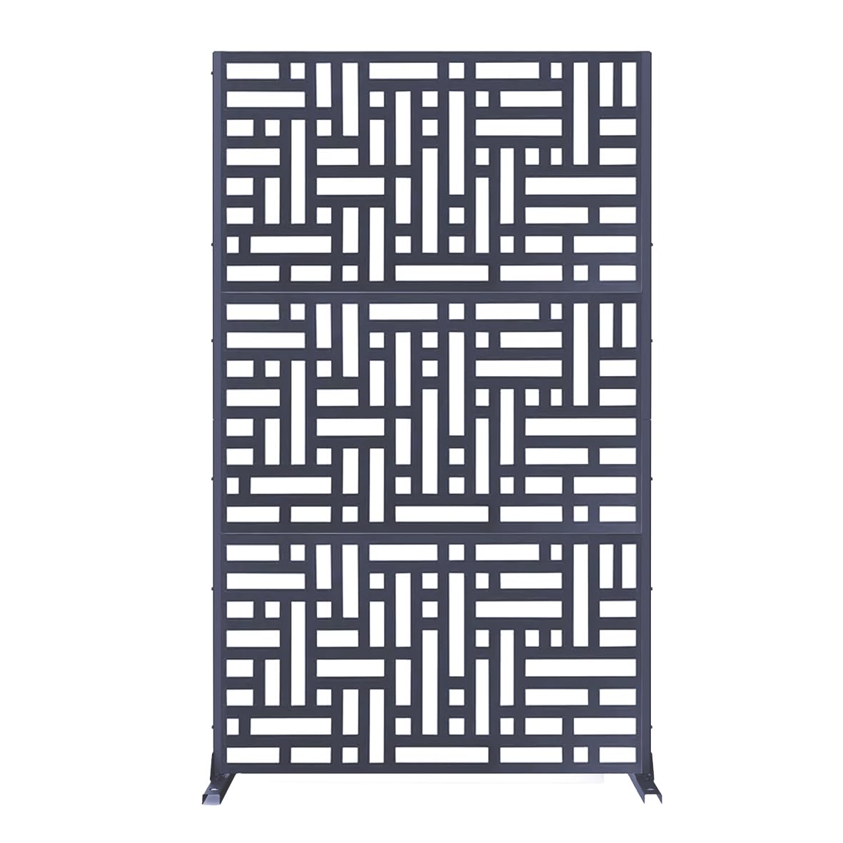 Nicoman Metal Garden Screen Panel, Anthracite Grey 1.8m, Privacy Divider Decorative Outdoor Partition for Patio, Yard, Garden (Anthracite Grey, 90 x 180 cm)