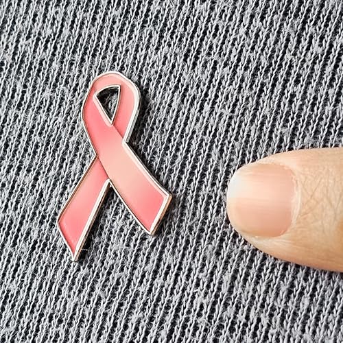 Breast Cancer Awareness Pink Ribbon Pin Badge Brooch Magnetic Backing3