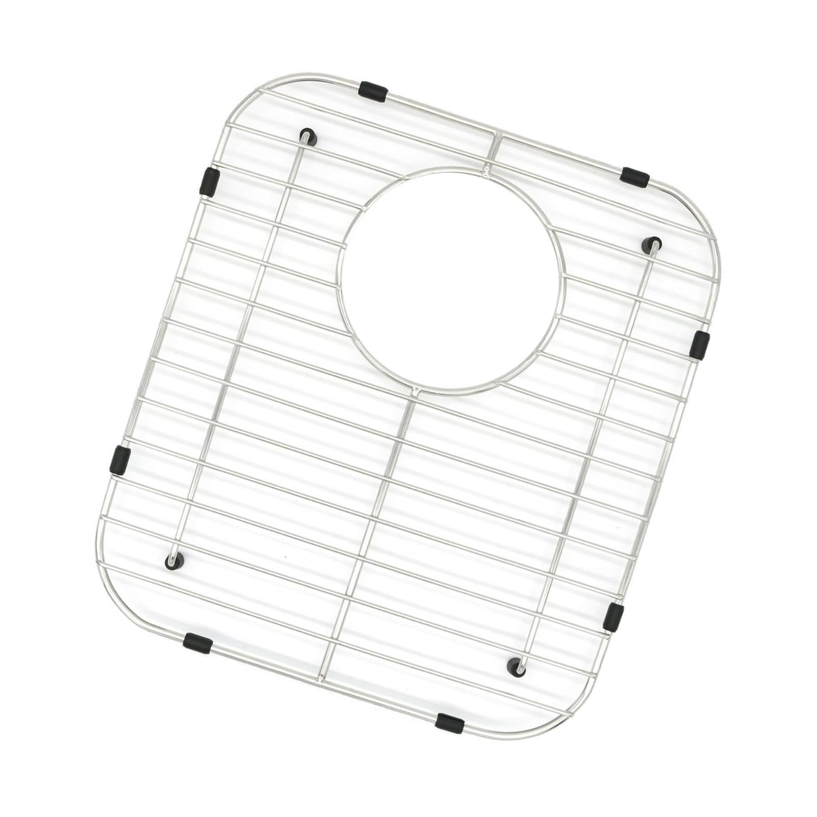 Protezione per Lavello, Griglia per Lavello, Scolapiatti, Lavello da Cucina, Scolapiatti, Griglia di Fondo per Lavello per Sbrinare in Bagno, Foro di Scarico Laterale, 300x335mm