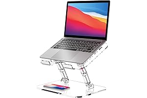 Acrylic Laptop Holder: Work in Comfort and Style