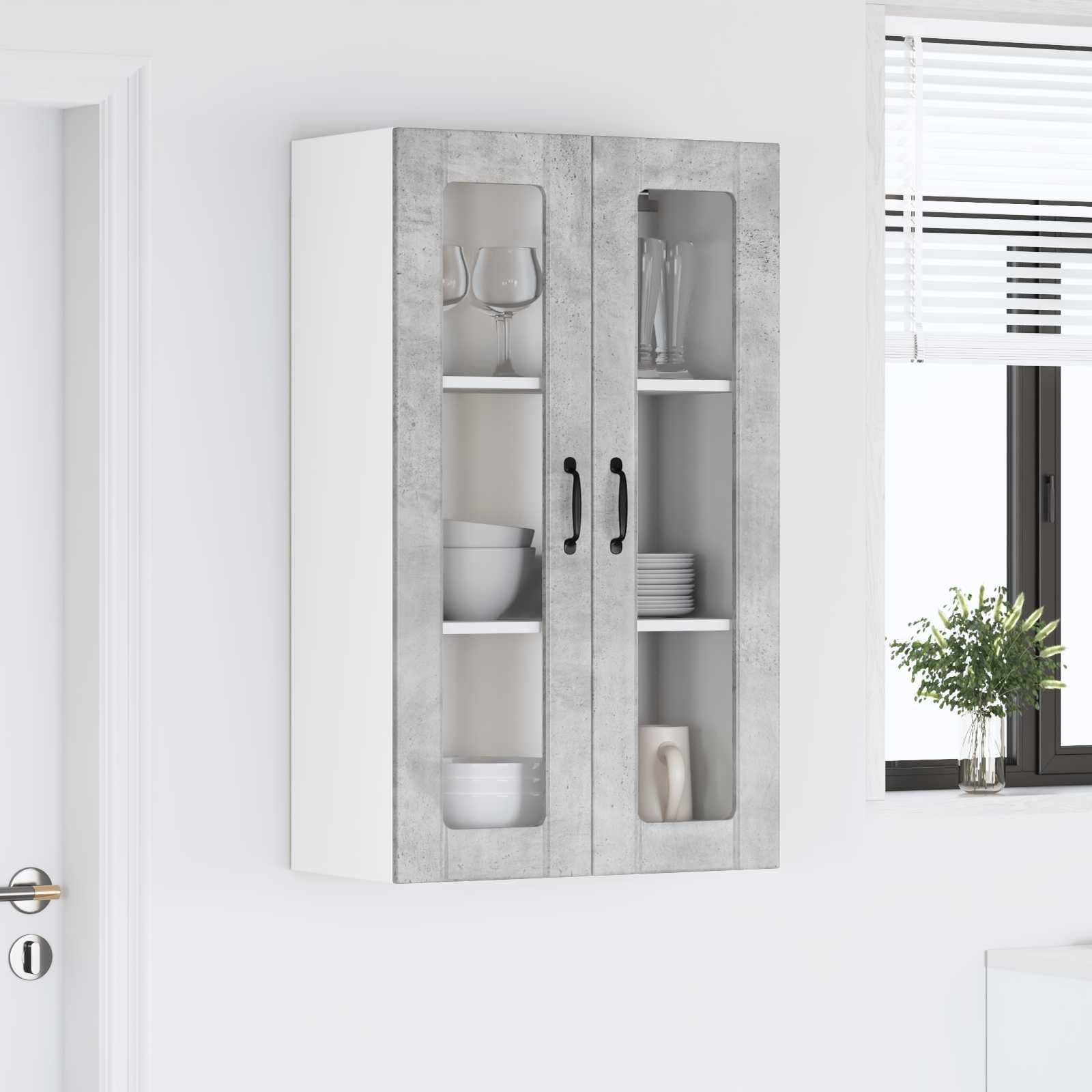 Armadio 60x31x100 cm con 2 ante con 3 ripiani in legno