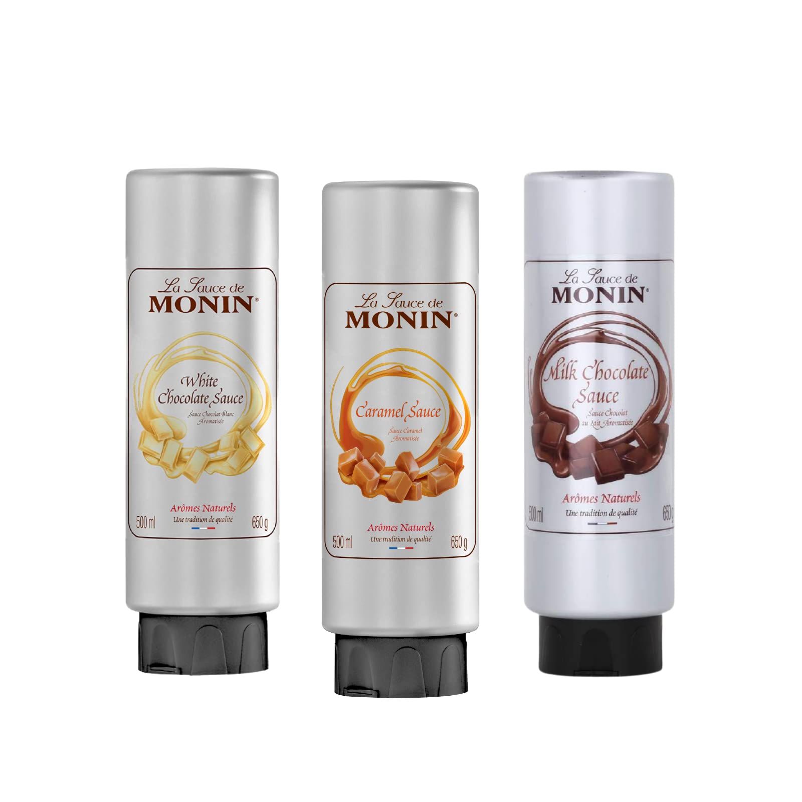 Buy Chocolate Topping Sauce Bundle Contains La Sauce De Monin Caramel, White Chocolate, and Milk