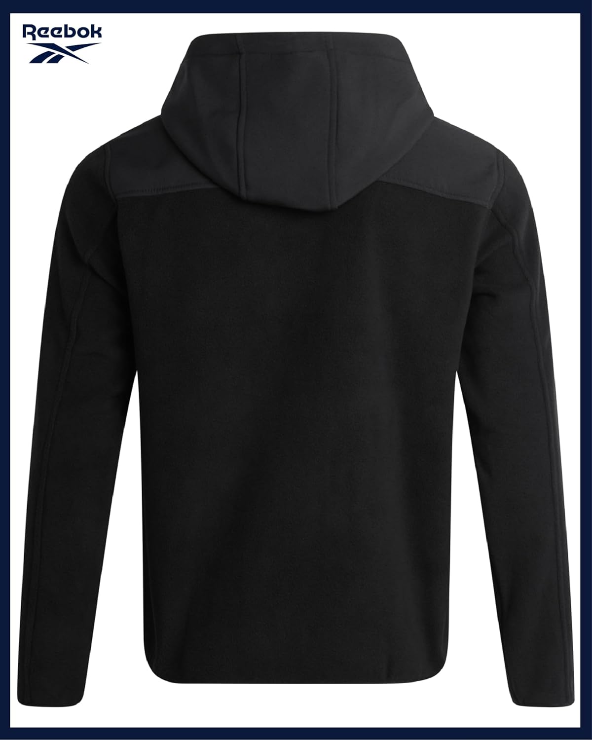 Reebok Mens Fleece Jacket - Lightweight Polar Fleece Zip Up Winter Jackets for Men - Gym Workout Running Outdoor Mens Jacket - Image 7