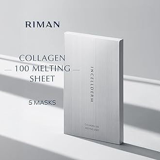 Incellderm Collagen 100 Melting Sheet Mask | Collagen-Infused Formula | Ultra-Fine Fiber Technology for Optimized Absorption and Hydration | Supports Skin Smoothness and Elasticity