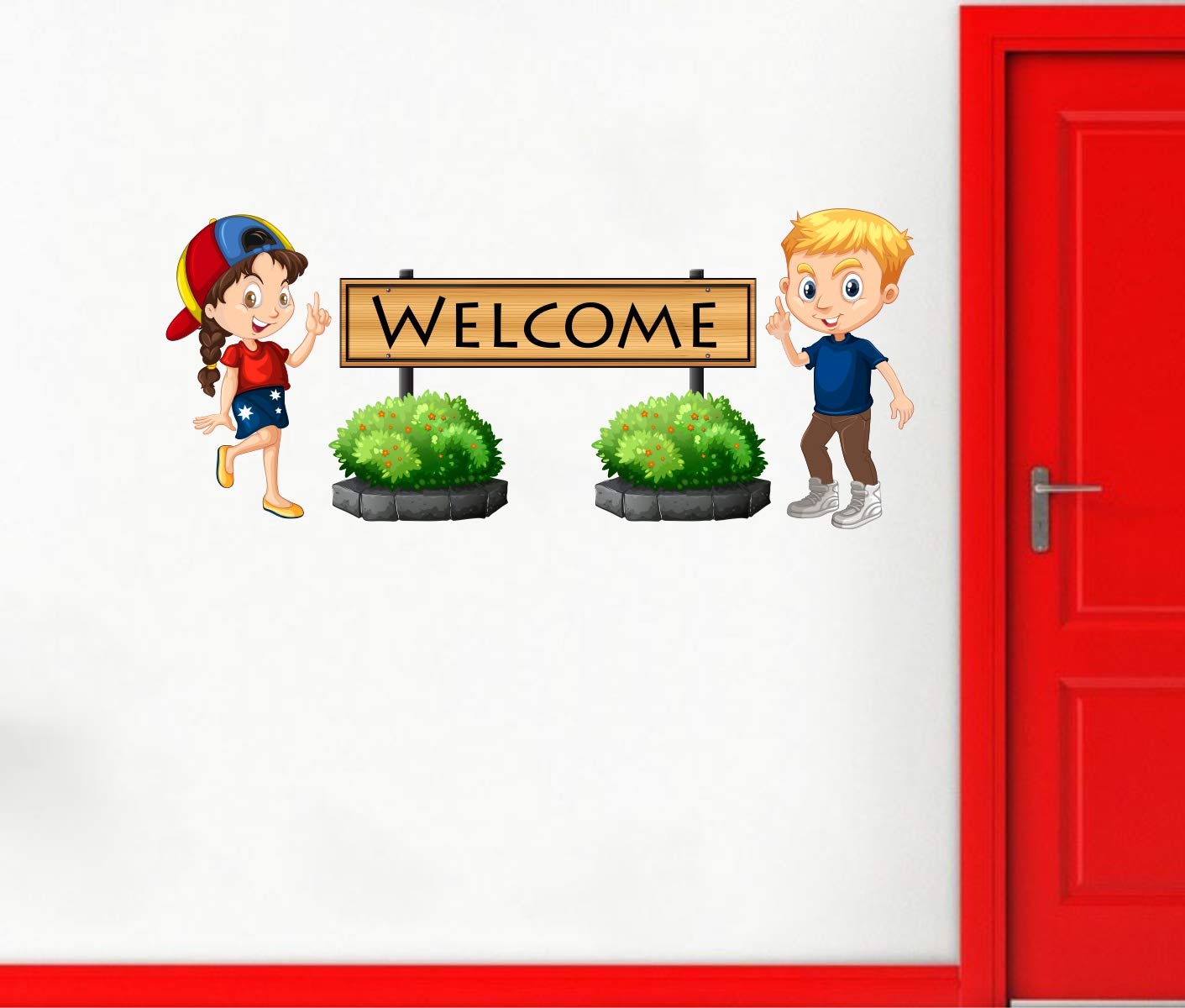 Decal O Decal Vinyl Welcome Wall Tile Fridge Sticker (Multicolour, 27.55 x 0.39 x 11.81 Inches) (B081JTKVQ7) Amazon Price History, Amazon Price Tracker