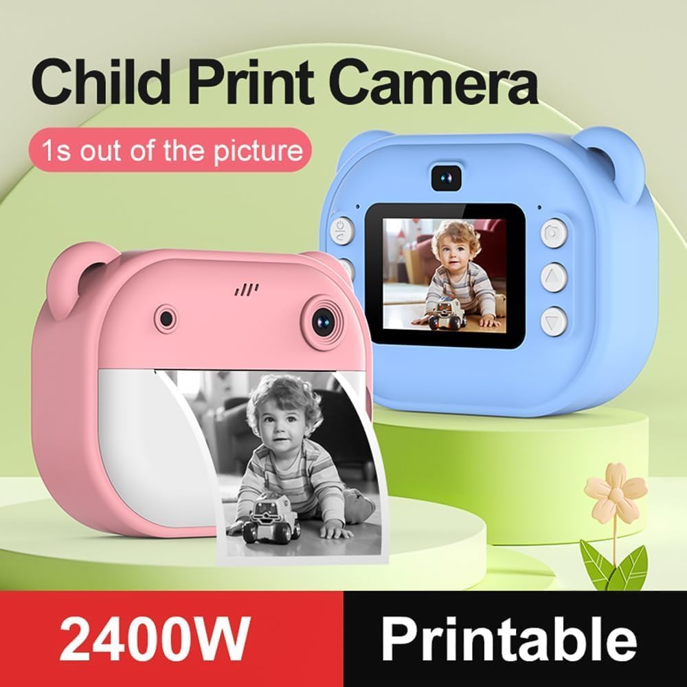 1Goal Instant Print Camera for Kids, 1080P HD Instant Print Photo, Birthday Gifts for Age 4 5 6 7 8 9 10 Girls Boys, Portable Toy with 1 Roll Photo Paper, HD Digital Video Cameras 1Goal Instant Print Camera for Kids, 1080P HD Instant Print Photo, Birthday Gifts for Age 4 5 6 7 8 9 10 Girls Boys, Portable Toy with 1 Roll Photo Paper, HD Digital Video Cameras