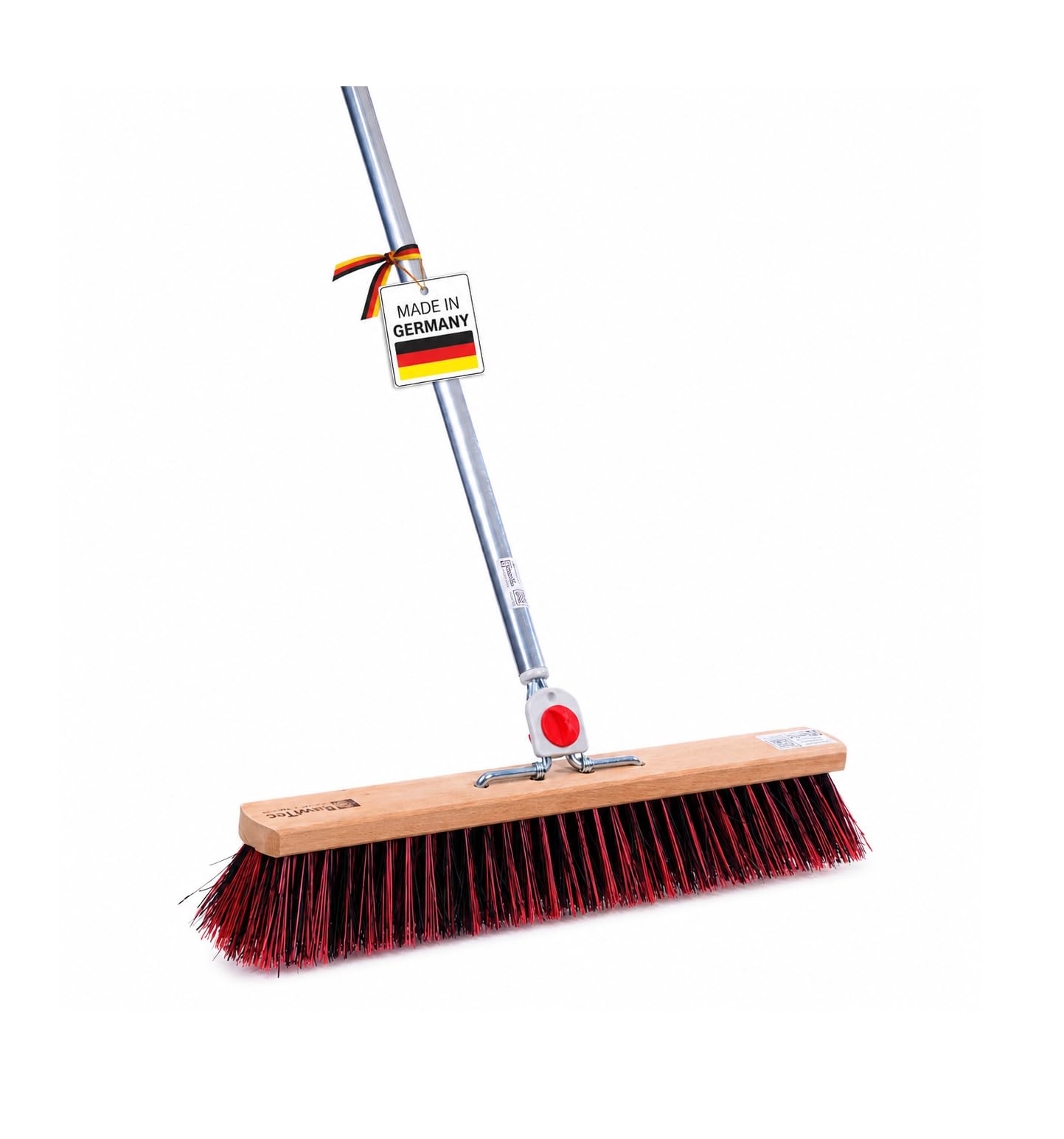 Profi Besen ArengaMix 40cm mit 4-Loch-System Alustiel Stiel Straßenbesen