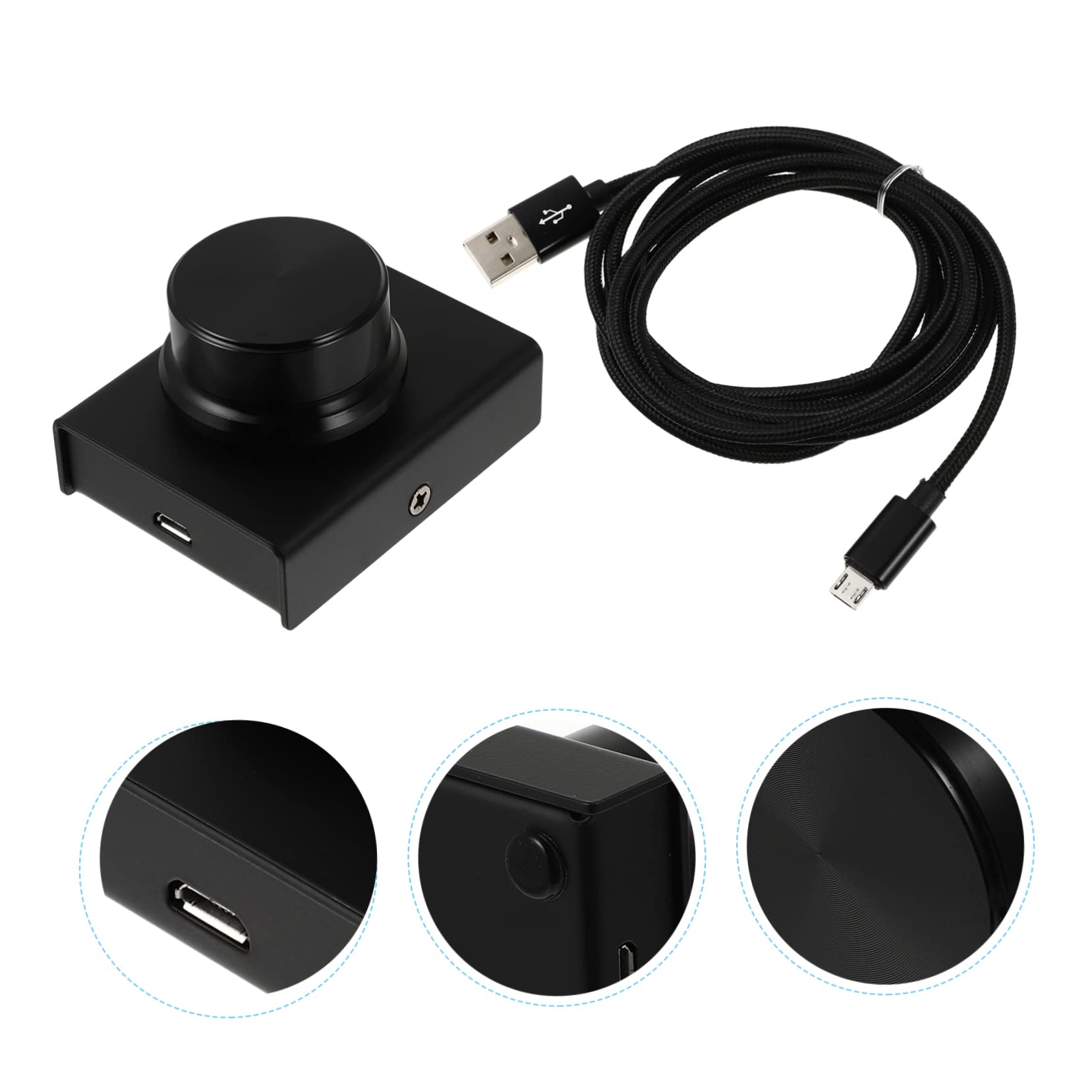 ARTIBETTER Computer Volume Control Volume Knob Rotating Shaft Mute Function No Extra Power for Music Videos Games