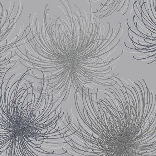 Grandeco Cosmo Vinyl Wallpaper Silver A24307 Full Roll