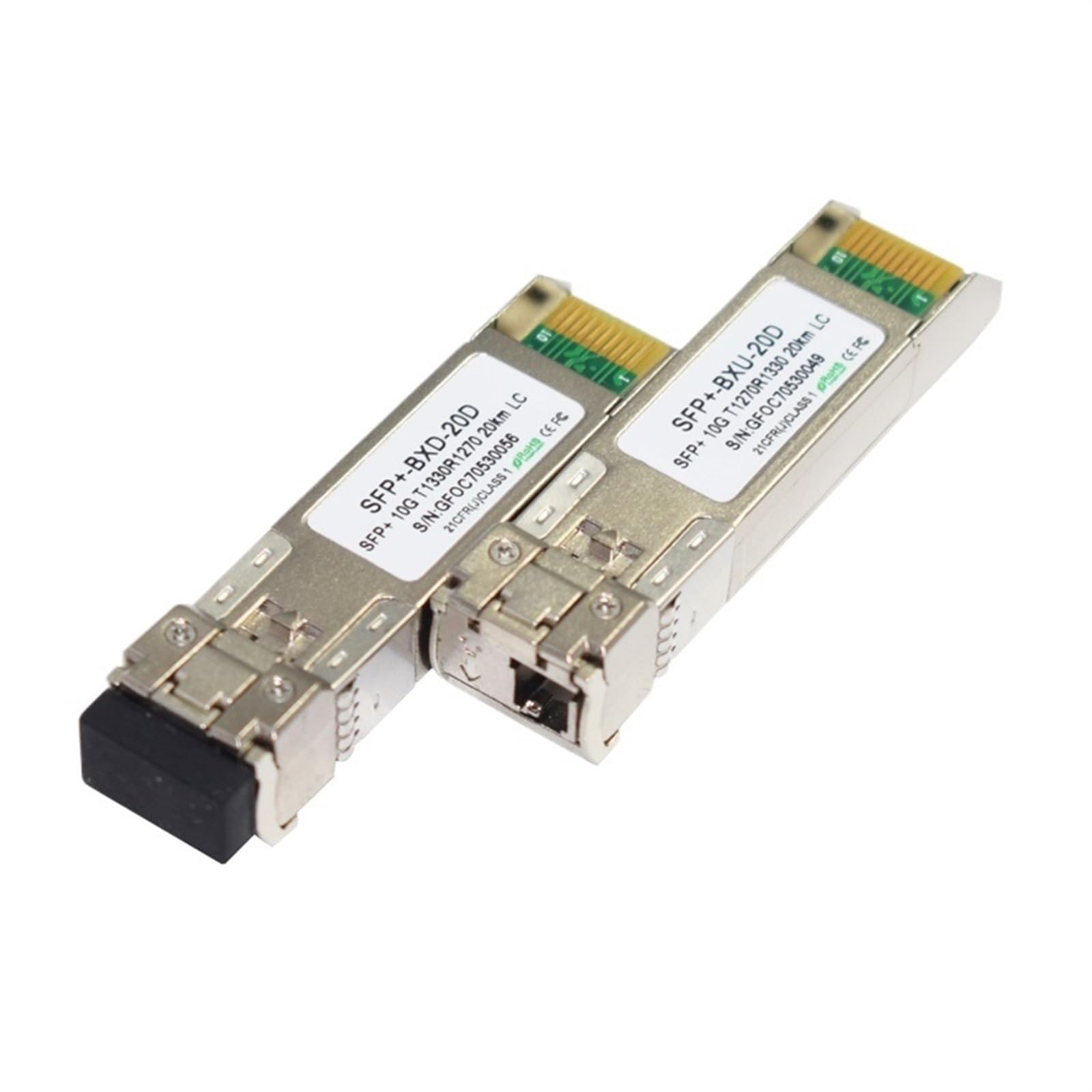 2 Pares por Lote 20Km 10G WDM SFP 1270nm/1330nm DDM LC Conector