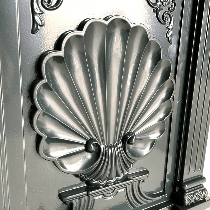 Fontaine de Jardin à Poser Source en Fonte d'Aluminium Patinée Vert avec Robinet Fonctionnel en Laiton 35x40x83cm