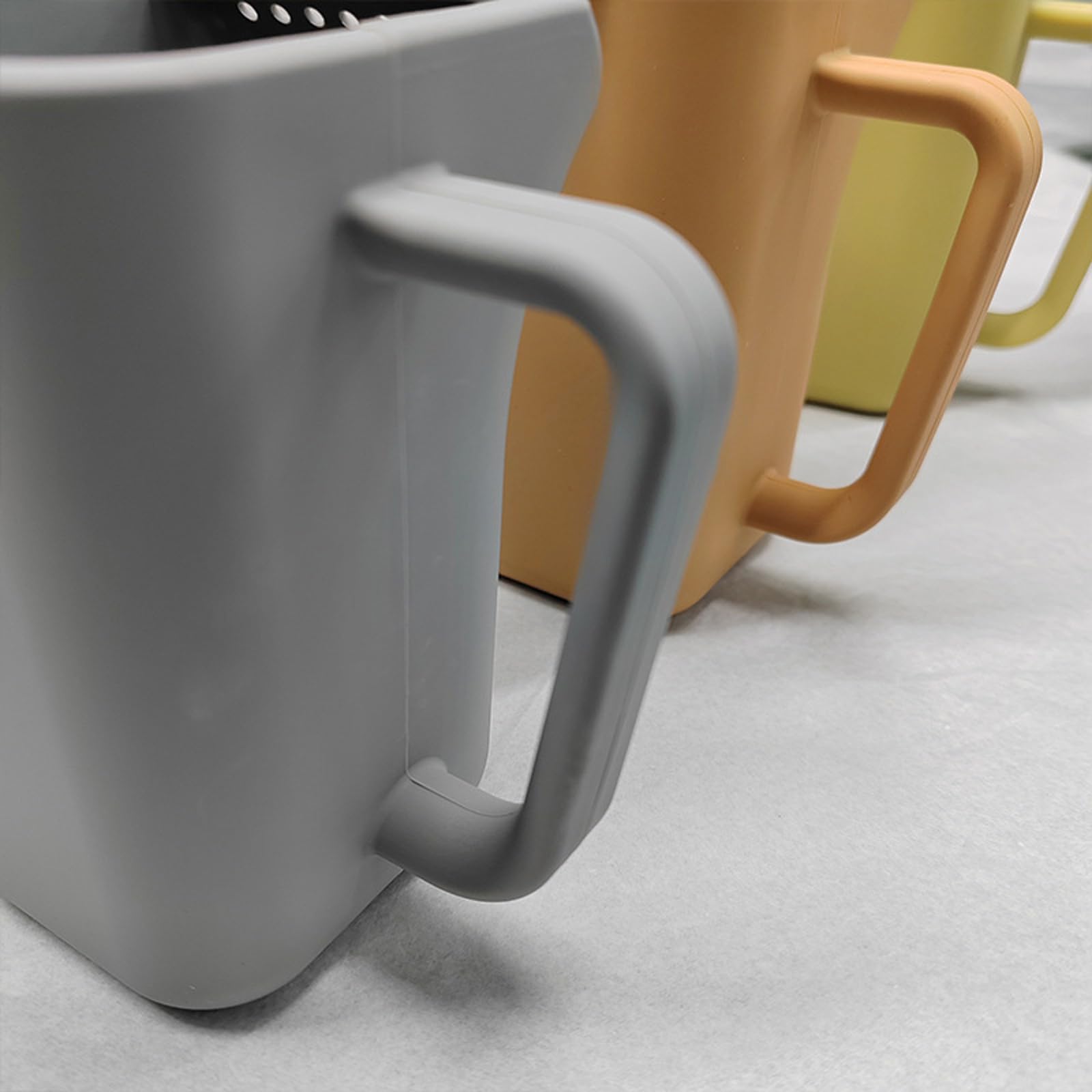 Taza de baño para bebé con cabeza suave contorneada antideslizante accesorios de silicona para lavado diario del cabello, accesorios de silicona