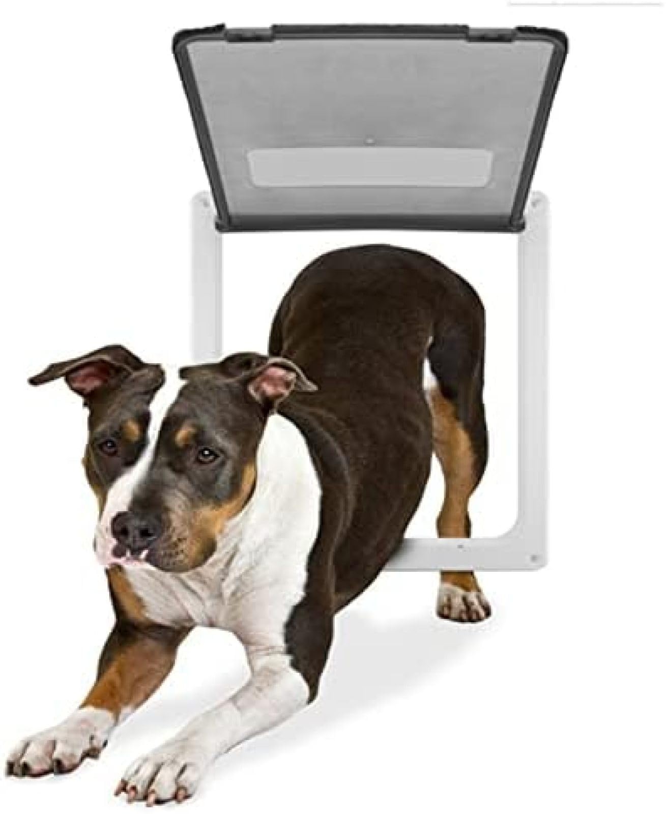 Puerta para Mascotas para Perros Y Gatos con Cerradura De 4 Vías Puerta para Gatos Extra Grande para Puertas Interiores Y Exteriores, Puerta con Solapa para Gatos Resistente A La Intemperie,