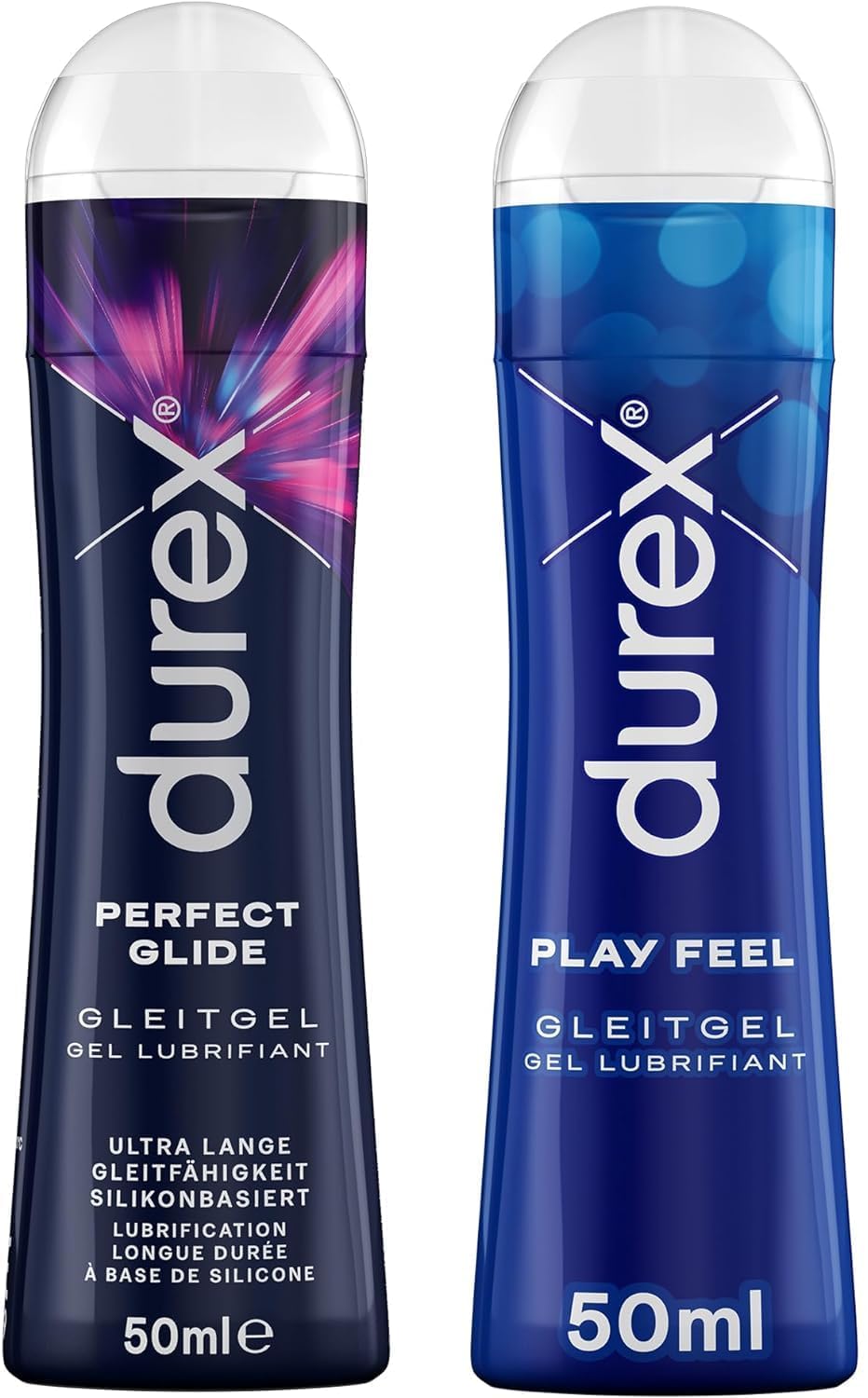 Durex Play Gleitgel Ausprobierpaket | Feel & Perfect Glide (2 x 100ml)