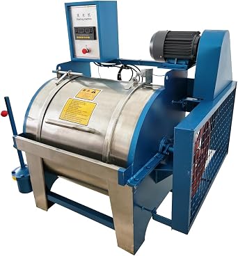 TECHTONGDA Industrial Laundry Washing Machine 750W 33lbs Capacity Laundry Washer Steam Heating Washing Machine 220V 3PH 60Hz