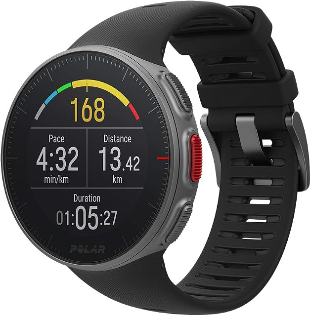 Polar Vantage V Sports Watch for Running, Cycling, Swimming, Etc. Precision Prime Sensor Fusion Technology Enabled, Waterproof, GPS Watch