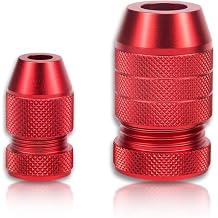 ZORZA 2Pcs Aluminum Drill Depth Stop for Drill Bits Adjustable Drill Size Range 5/64"-3/16", 15/64"-7/16" for Woodworking Tools