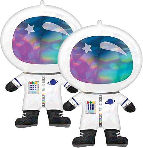 Anagram - Juego de 2 globos holográficos de papel de aluminio para fiestas de 30 pulgadas