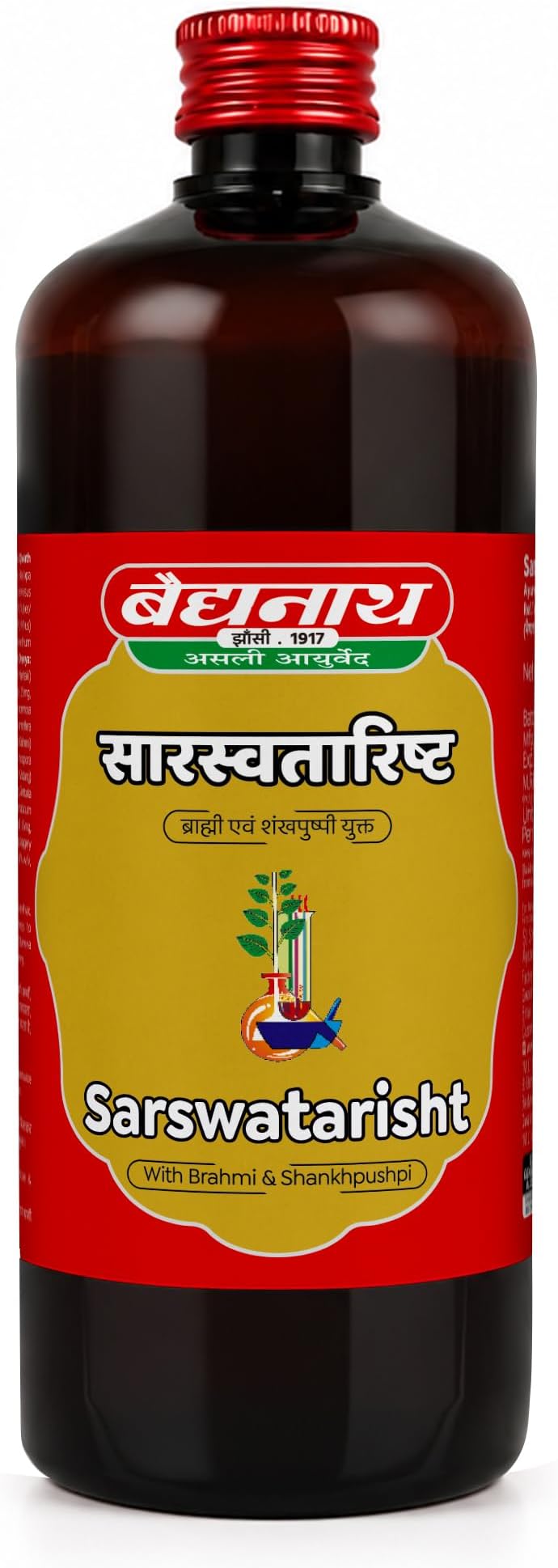 Baidyanath Asli Ayurved Jhansi Saraswatarishta 450 ml Bottle
