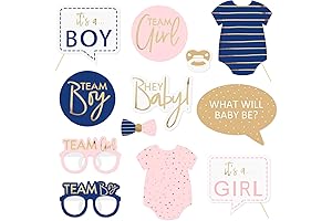 NICROLANDEE Rustic Boy or Girl Gender Reveal Decorations