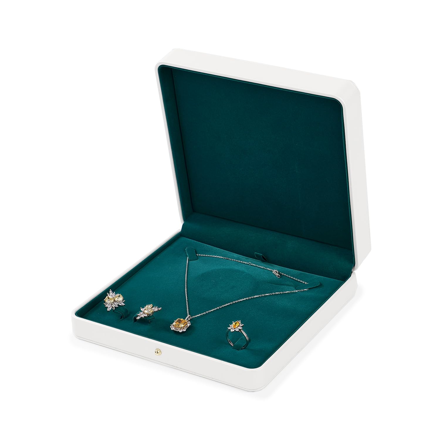 Papten Boîte à Bijoux - Organisateur De Bijoux - Boîte Cadeau Pour Bagues, Boucles D'oreilles, Colliers