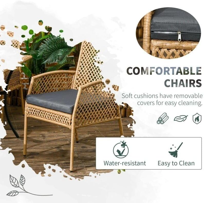 Luxury 7-Piece Wicker Patio Dining Set