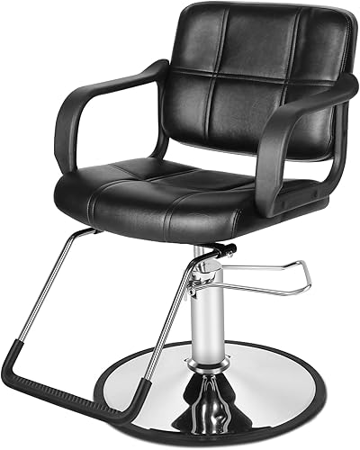 Miniatura 5 de Funnylife Silla de peluquería de salón de peluquería negra Silla de tatuaje