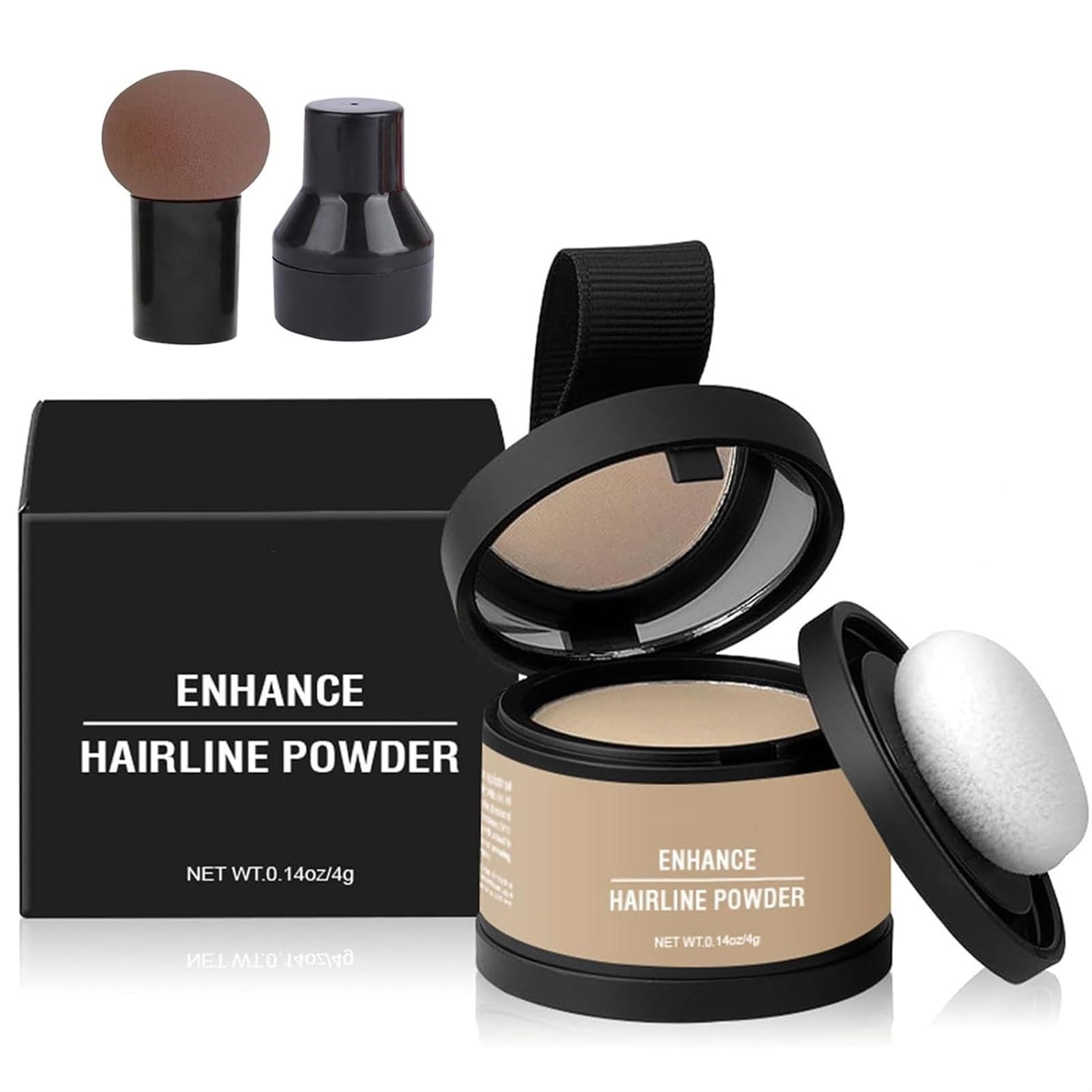 MAISUIF Magic Root Cover Up, Root Touch Up Powder With Mirror, Instantly Conceals Hair Loss, Water Sweat Resistant(Medium Blonde)