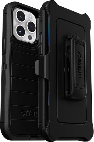 Funda OtterBox Defender Series Edición Sin Pantalla para iPhone 14 Pro Max (Solamente) - Clip de Funda Incluido - Protección de Defensa Microbiana -