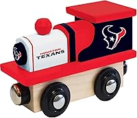 Vista 8 de MasterPieces Tren de juguete de madera real de los Denver Broncos de la NFL, para mayores de 3 años