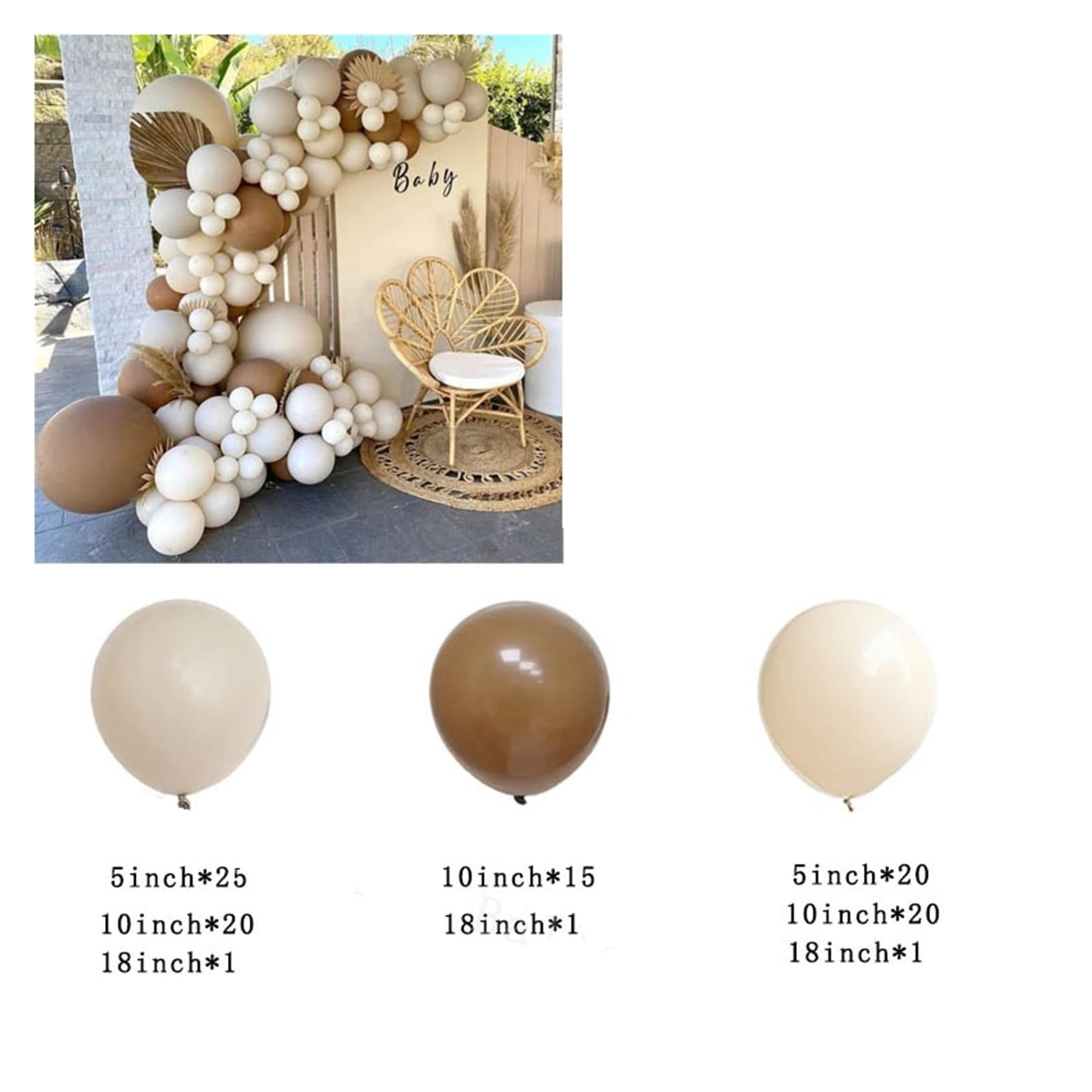 Decorazione for festa di compleanno con palloncino nudo arco palloncini rosa polveroso(Q12)
