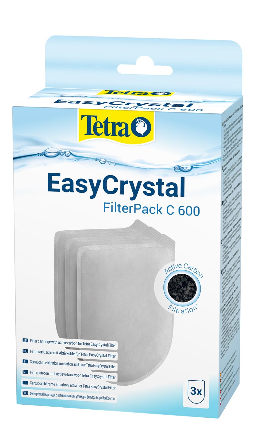 Tetra Easycrystal Filterpack C/Carbone - Confezione da 3 da 138 gr