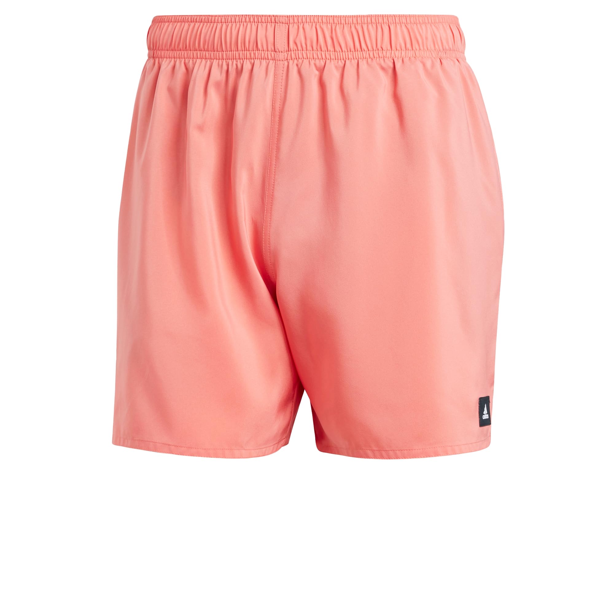 adidas Hombre Solid CLX Short-Length Swim Shorts, Preloved Scarlet/White, S