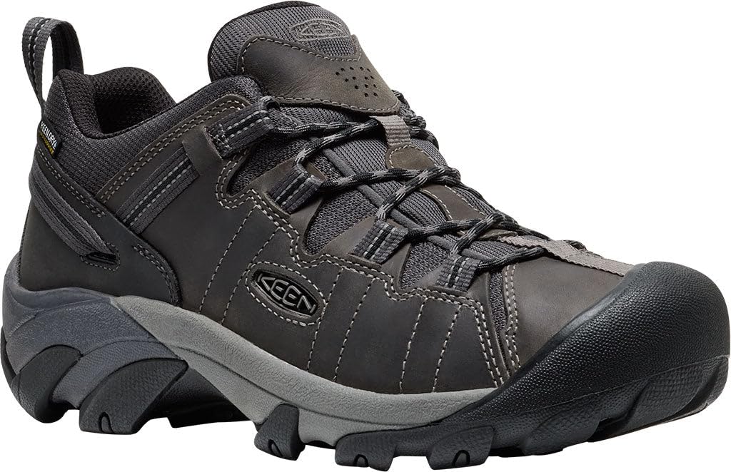 keen Men's Targhee 2 Low Height Waterproof Hiking Shoes, Steel Grey/Black, 9 Wide-picture-23