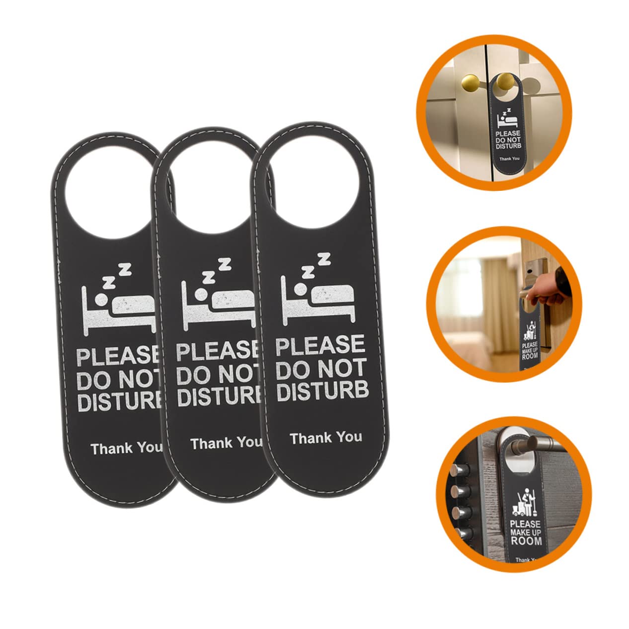 2 Pièces Ne Pas Déranger Signe Leather,Signe Suspendu De Por