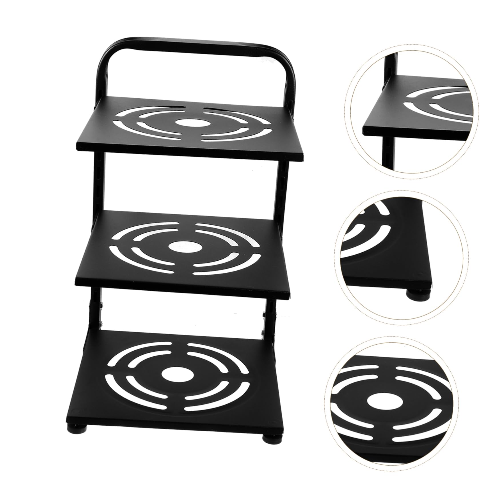 Organizzatore Per Pentole Regolabile Per Pentole e Padelle in Acciaio Al Carbonio Organizer Per Utensili Da Cucina Multistrato