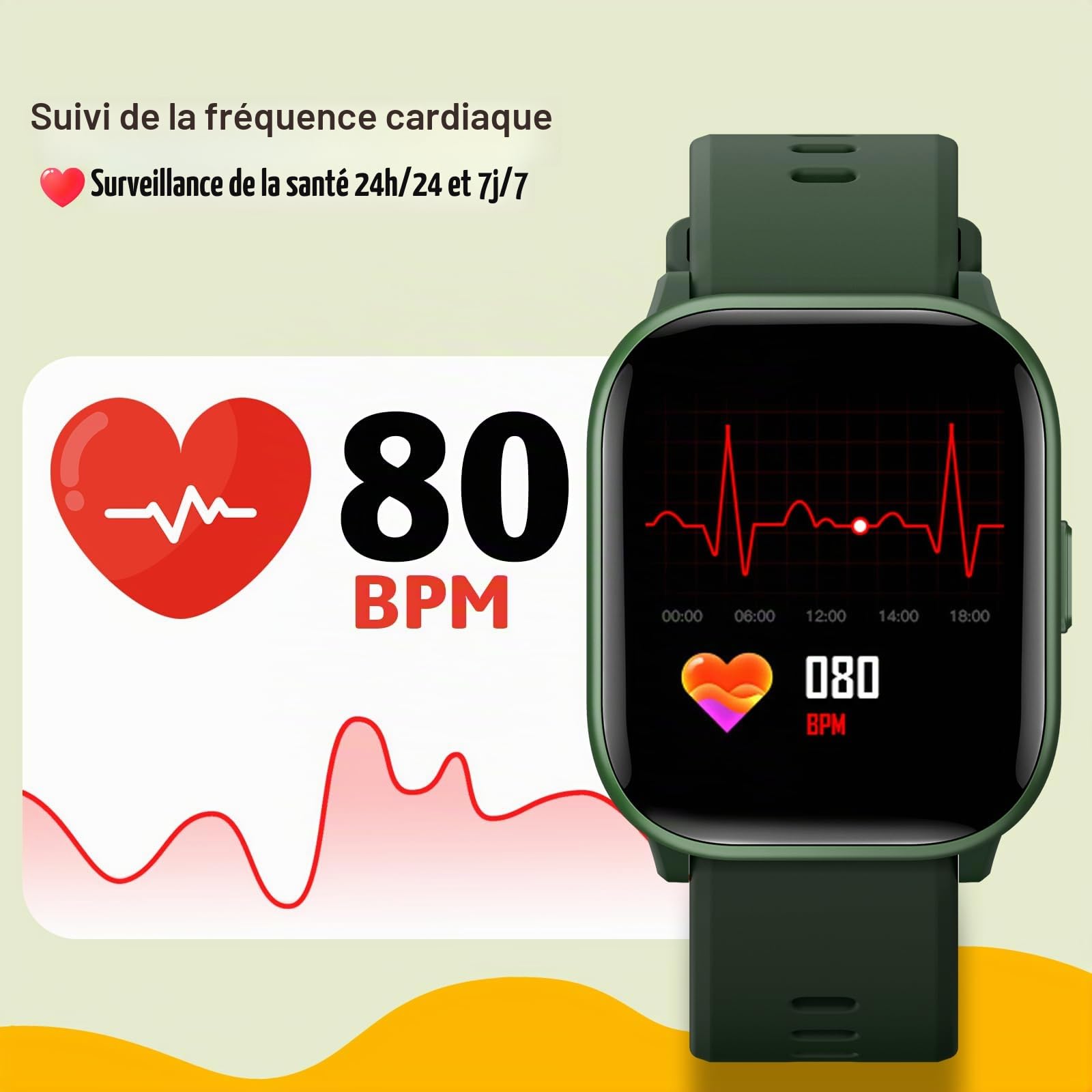 Enfants smartwatch, Montre pour Enfants Filles garçons 20 Modes de Sport, podomètre, Moniteur de Sommeil, Enfants Sport Montre Cadeau d'anniversaire Cadeau pour Les Filles garçons