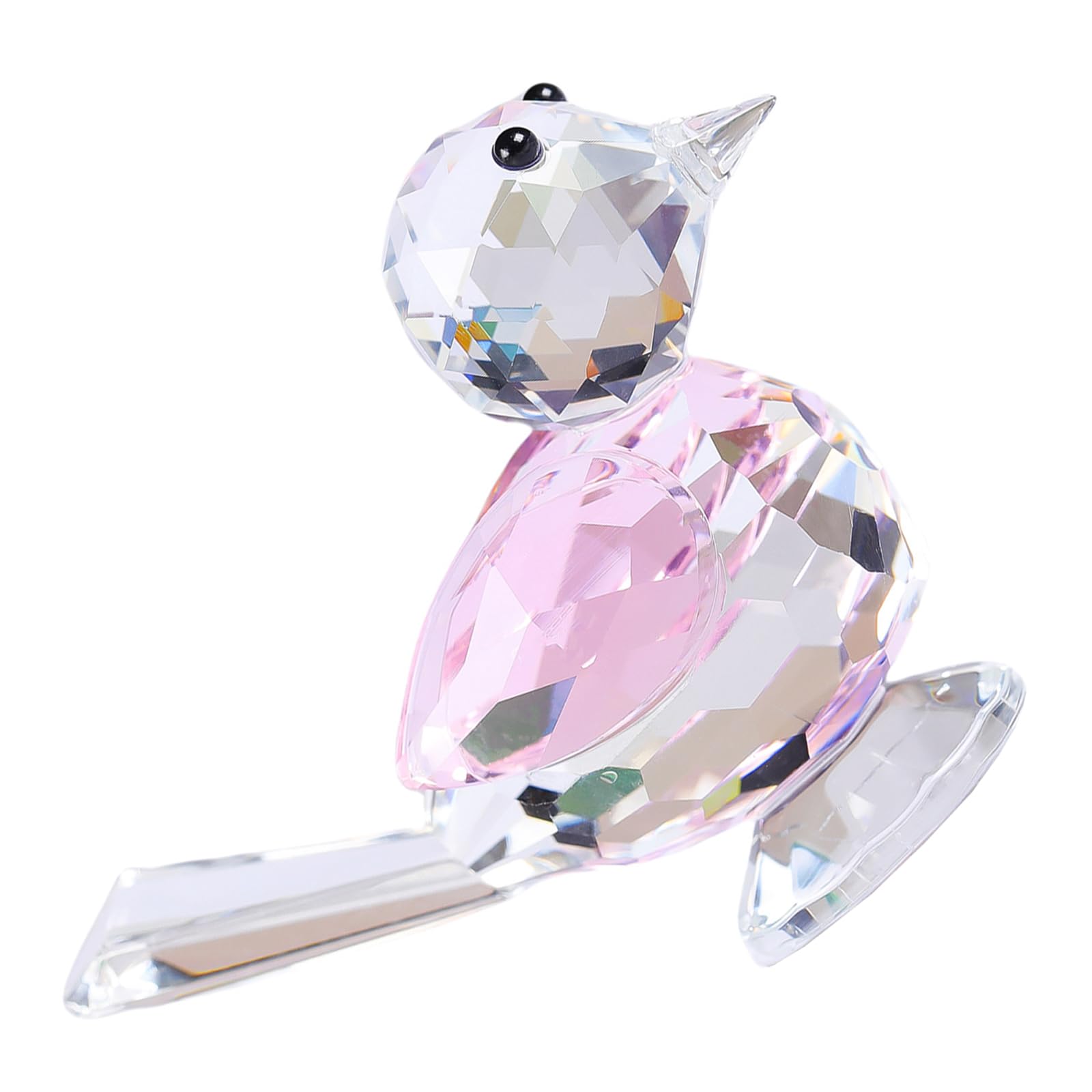 Osniyaw A Crystal Bird Figurine, Small Nimal Sculpture, Paperweight, Collectible Ornament For Decorative Home Office Ccents, Quartz Bird Ornament