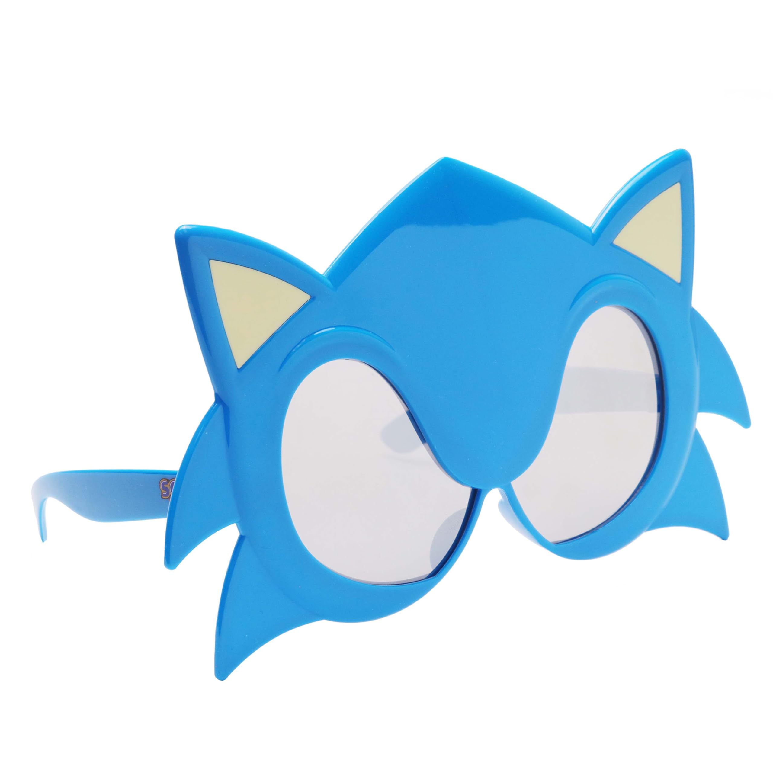 Official SONIC Sunglasses, Costume Accessory, UV400 Blue Sonic Mask One Size Fits Most Kids