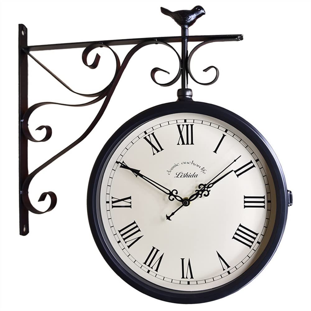 Buy Retro Stand Clock Outdoor Double Sided Clock, Walled Retro Central