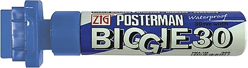 SSWBasics Marcador de pintura azul con punta de 1.181 in (vidrio, plástico, caucho, madera y más)