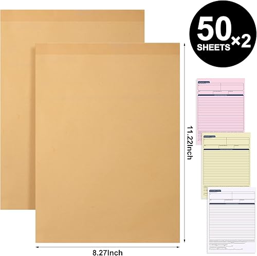 Miniatura 4 de Crtiin Libro de facturas para contratistas de 2 libros, formularios autocopiativos, libro de recibos, formularios de pedidos de trabajo para