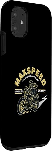 Miniatura 9 de iPhone 13 Pro Maxspeed The Spirit Of Cafe Racer Maximum Velocity Case