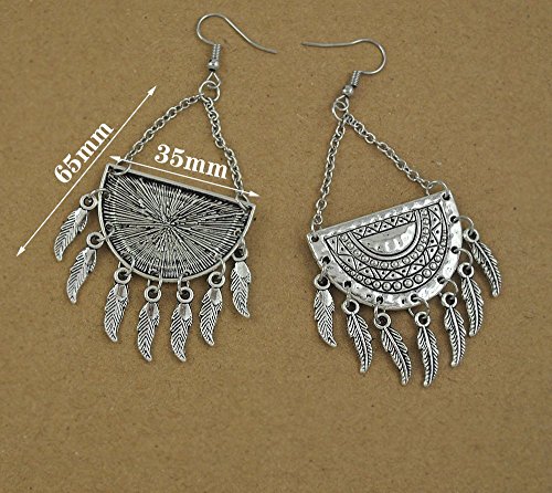 Oxidised Silver Traditional Earrings