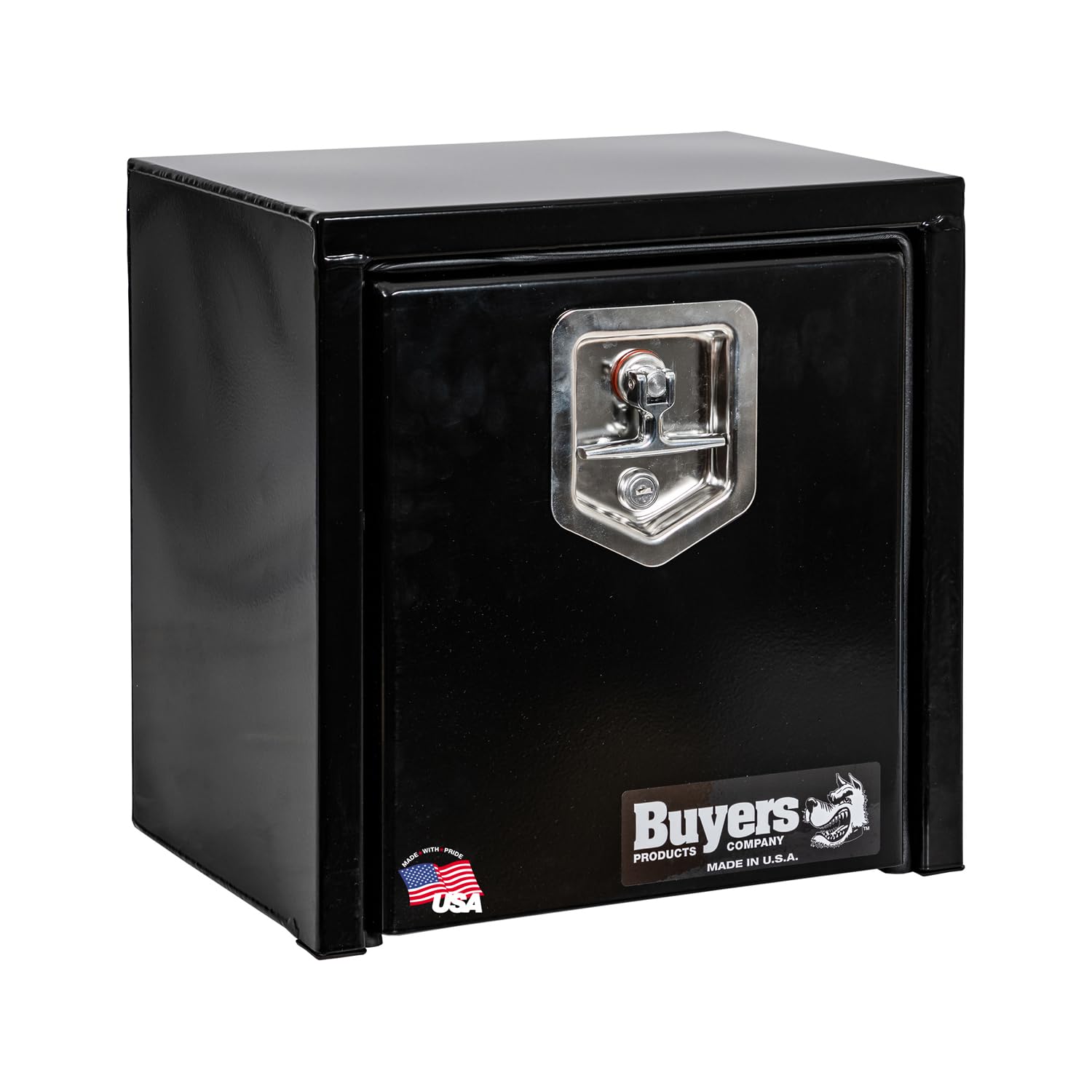 Buyers Products 1703310 Black Steel Underbody Truck Tool Box, 15x10x15 Inch